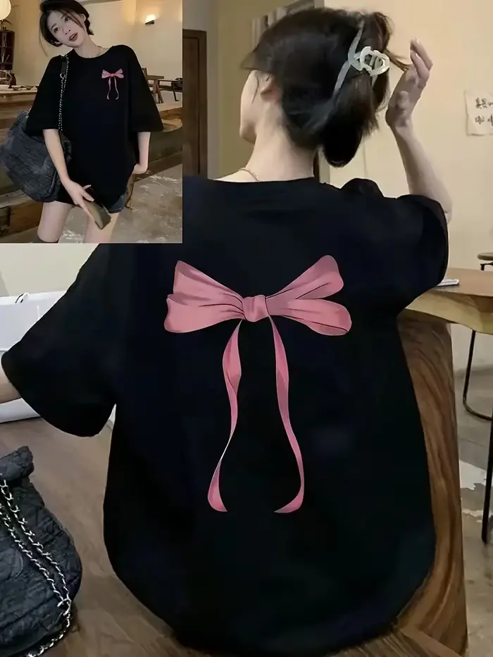 T-shirt à imprimé nœud