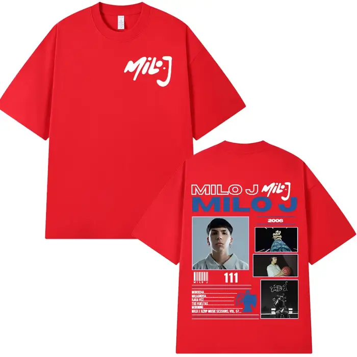 Rappeur Milo J 111 166 Album T-shirt hommes femmes mode Hip Hop T-shirt coton décontracté surdimensi