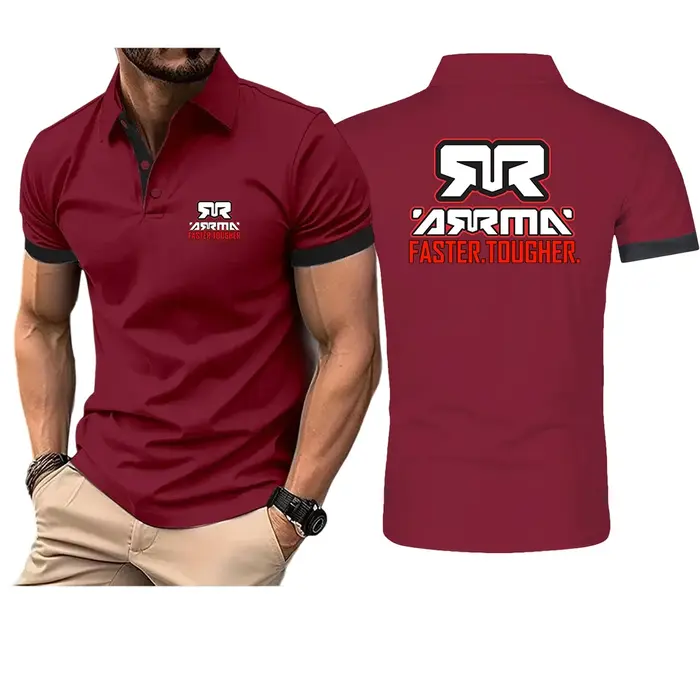 ARRMA Rc Le nouveau polo pour homme de cette collection convient à l'été et présente des motifs imprimés sur le t-shirt.