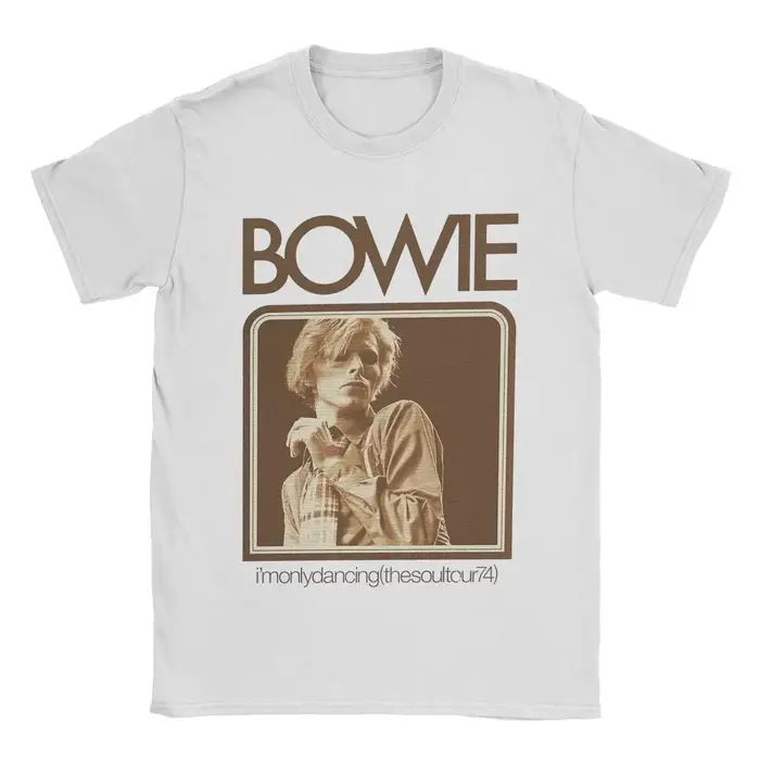 David Bowie chanteur graphique hommes T-shirt haute qualité coton à manches courtes col rond hauts femmes t-shirts