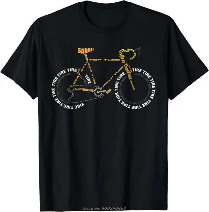 T-shirt hip hop à manches courtes pour femmes, chemise d'anatomie de vélo, t-shirt de fitness drôle,