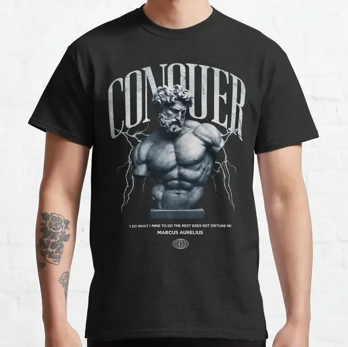 T-shirt de musculation en coton imprimé