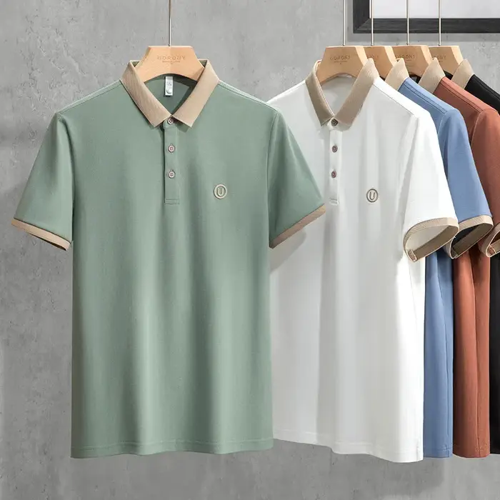 Nouveau Polo Homme Été 2025 de Haute Qualité à Manches Courtes