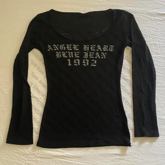 Haut court femmes Y2k-shir t-shirt