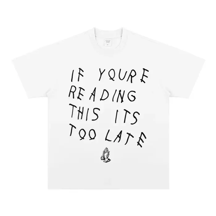 T-shirt vintage d'été pour homme Drake, imprimé, décontracté, en coton, à manches courtes, style amé