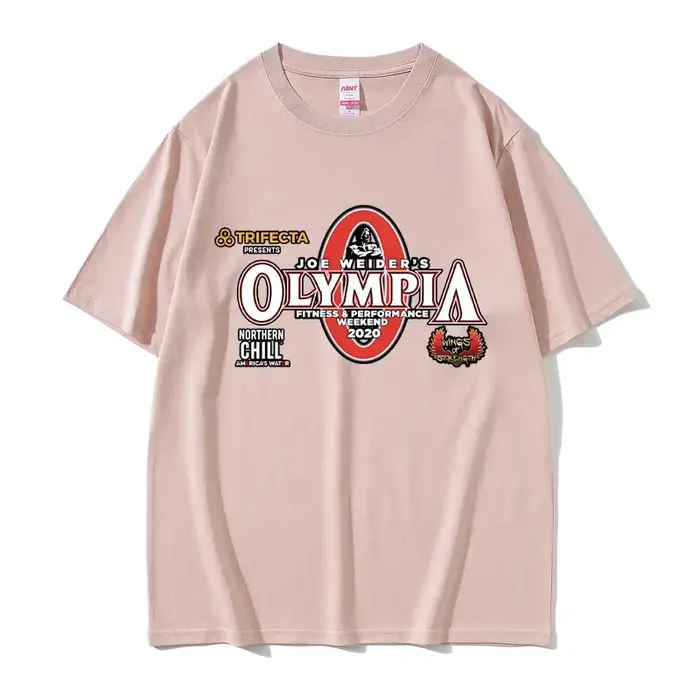 Olympia Gym Fitness pompe couverture graphique T-shirt hommes femmes mode Vintage
