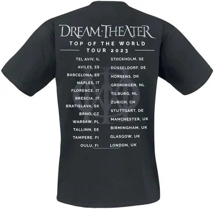 T-shirt Dream Theater Distance Over Time