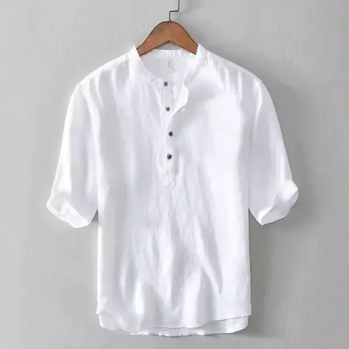 T-shirt d'été fin à col rond pour homme