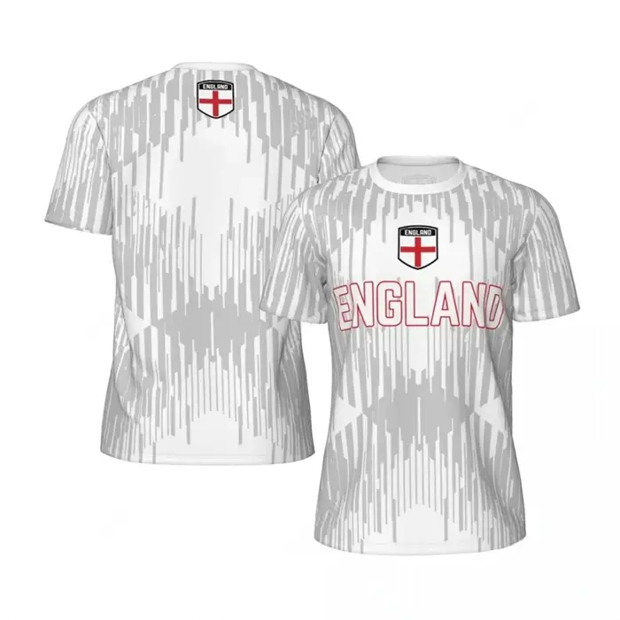 Angleterre drapeau graphique hommes maillot de Football mode emblème National 3D imprimé sport t-shirt décontracté surdimensionné respirant t-shirts