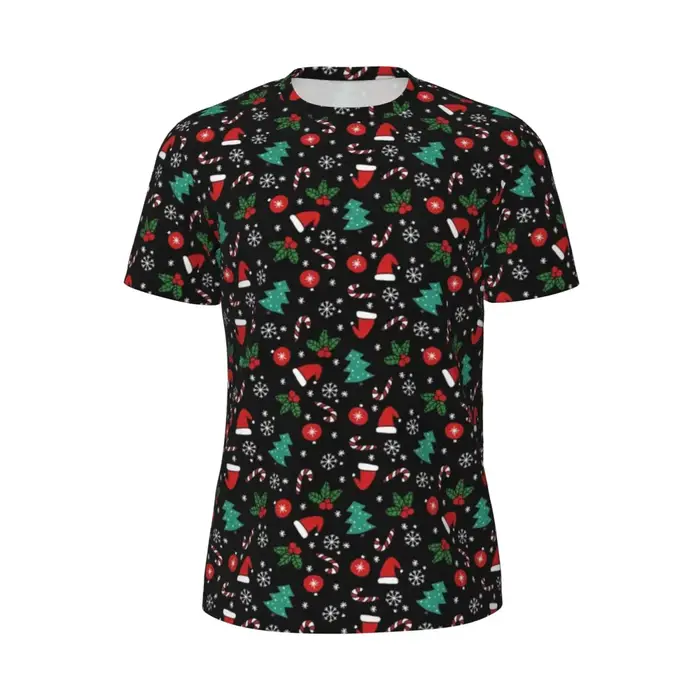 T-shirt de gymnastique elfe de Noël pour hommes