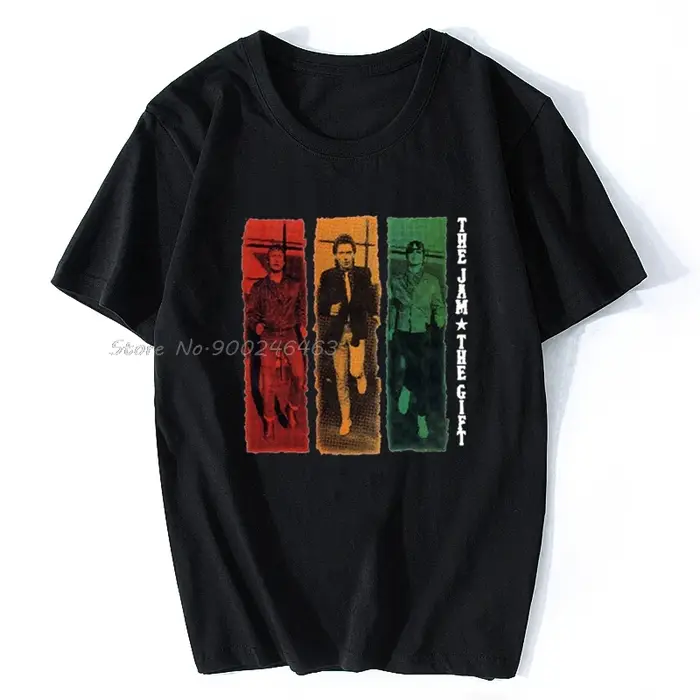 The Jam T-Shirt, cadeau pour hommes Paul Weller unisexe haut guitare affiche Art