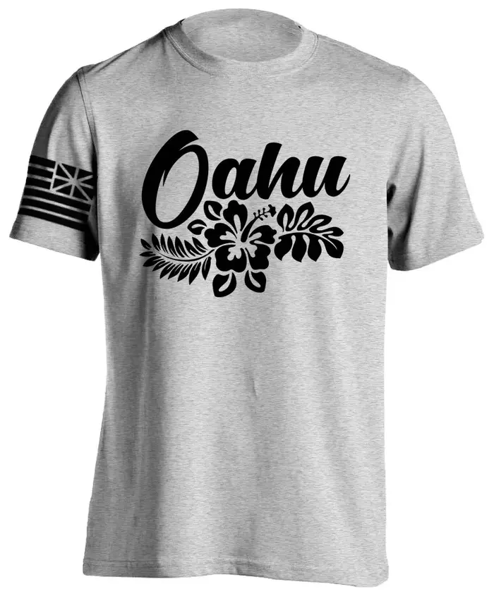 T-shirt 100 % coton à imprimé surf hawaïen pour l'été