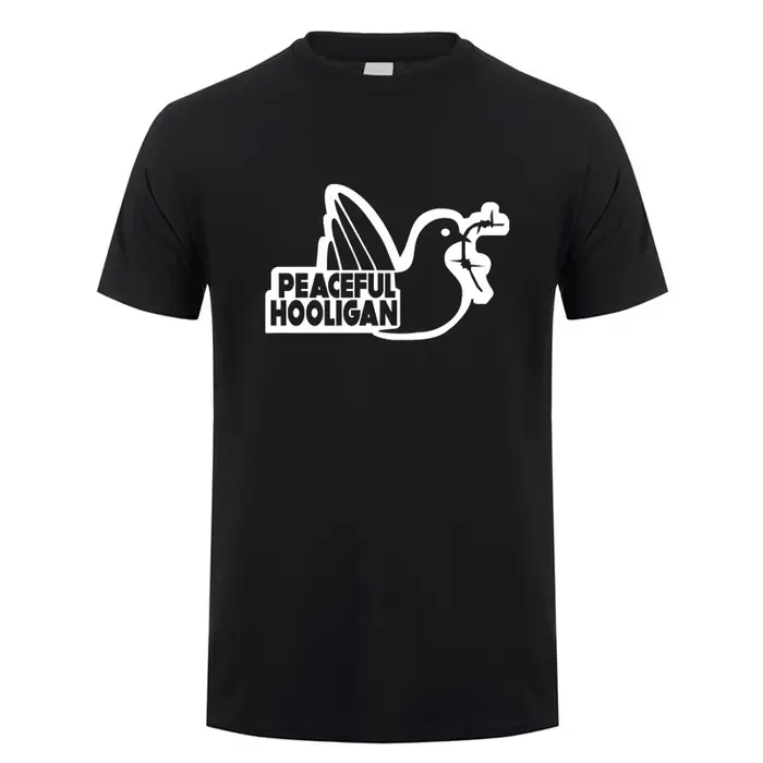Paceful Hooligan t-shirt été hommes coton drôle T-Shirts