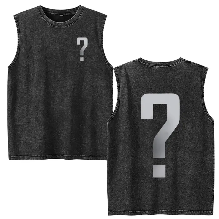 Doner Kebab Kalash Funny Skeleton Vintage Acid Washed Tank Tops T Shirt Men Clothing Casual Oversized Sleeveless Vest T-shirt