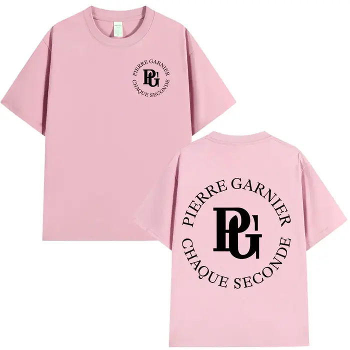 Pierre Garnier Chaque Seconde 2025 Album Tour T-shirts Hip Hop mode T-shirt hommes vêtements 100% coton décontracté