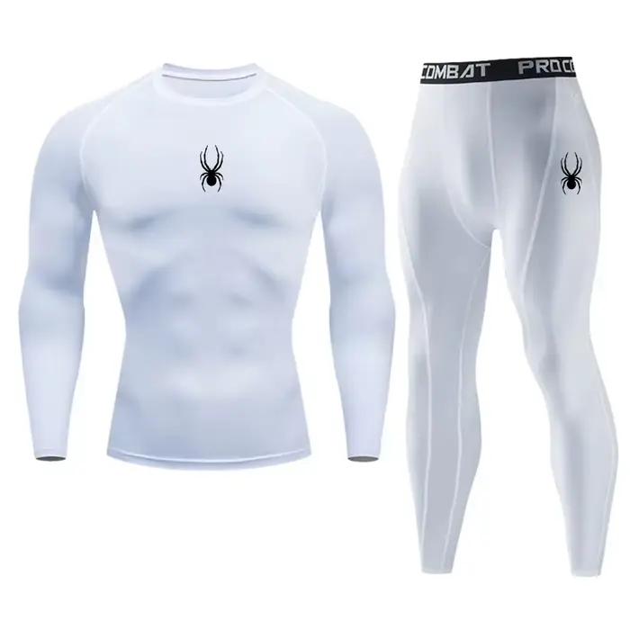 T-shirt de compression de sport pour homme à manches longues
