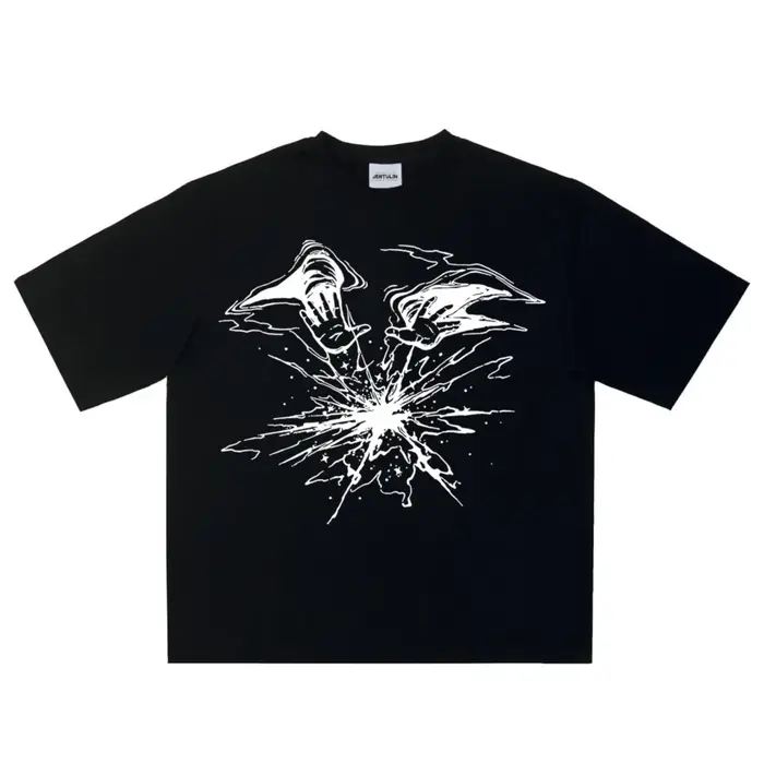T-Shirt Punk à Imprimé Lyrique pour Homme, Streetwear, Hip Hop, Harajuku, Gothique, Manches Courtes,