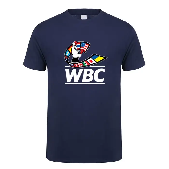WBC boxe t-shirt été hommes coton à manches courtes T-shirts homme hauts