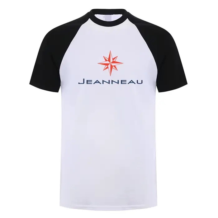 Jeanneau t-shirt été hommes coton à manches courtes T-shirts