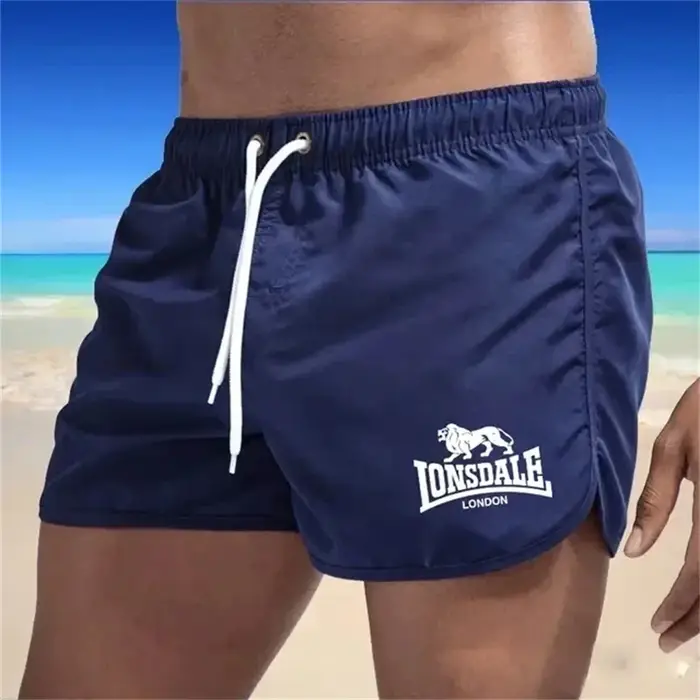 Shorts de plage imprimés pour hommes Lonsdale, shorts de bain, shorts de course, shorts de plage à s
