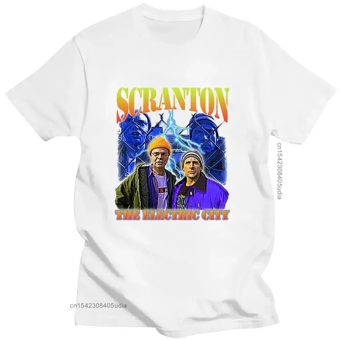 T-Shirt surdimensionné le bureau Dunder Mifflin Dwight émission de télévision Scranton t-shirts homme marque hommes