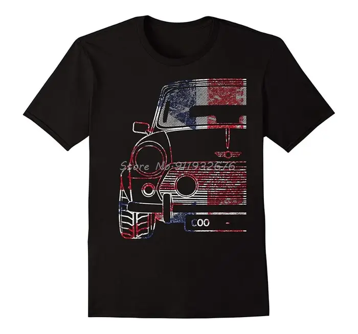 Économie College à col rond pour hommes, conception personnalisée, mini t-shirts britanniques classi