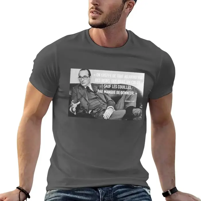 T-shirt avec citation de Jacques Chirac