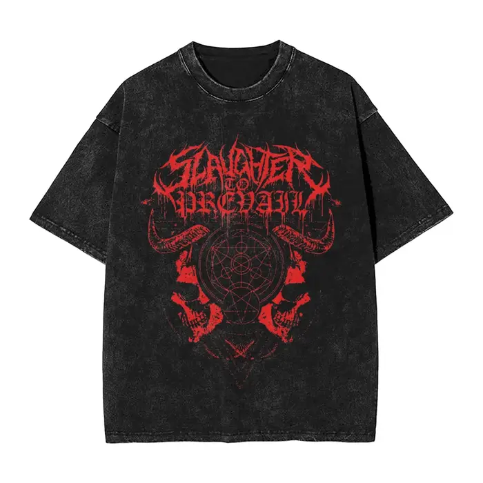 T-shirt Deathcore Band Slaughter To Prevail Global Tour Mercah pour hommes et femmes