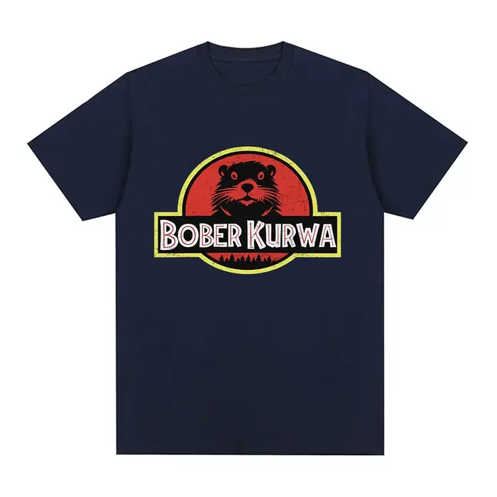 Bober Kurwa Bobr drôle Meme graphique T-shirt hommes femmes mode Hip Hop manches courtes T-shirts amples 100% coton