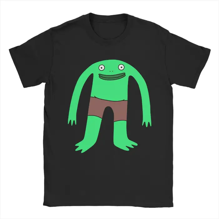 Smiling Friends Glep Flowers T-shirt en coton pour hommes