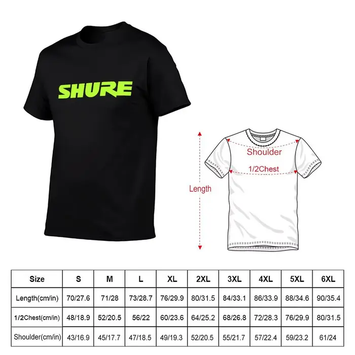 Shure-T-shirt graphique vintage pour hommes
