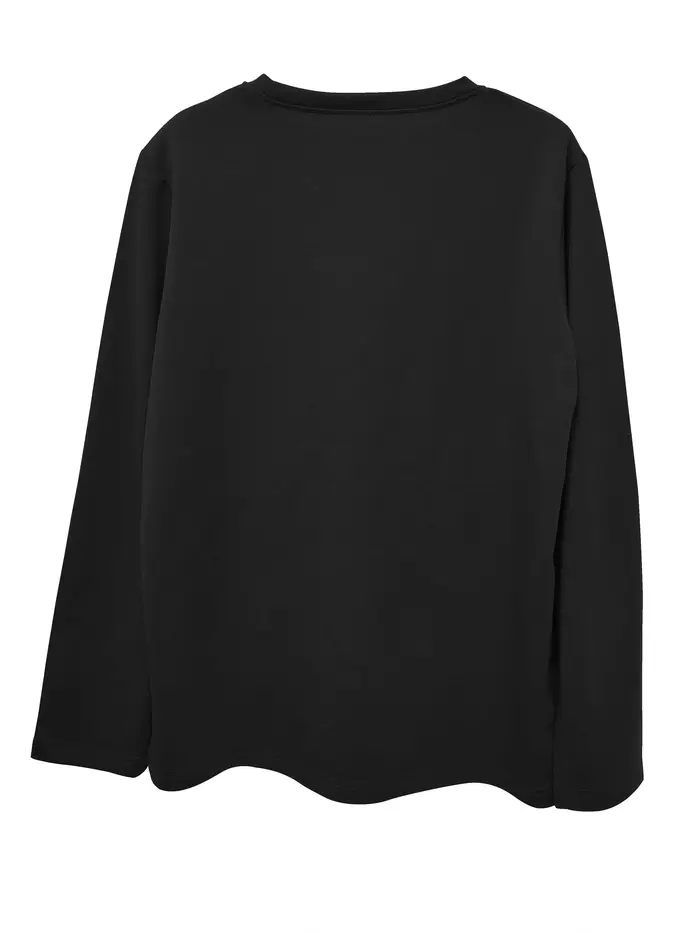 Ours en peluche imprimé col rond T-shirt décontracté longue automne hiver haut femmes à manches longues