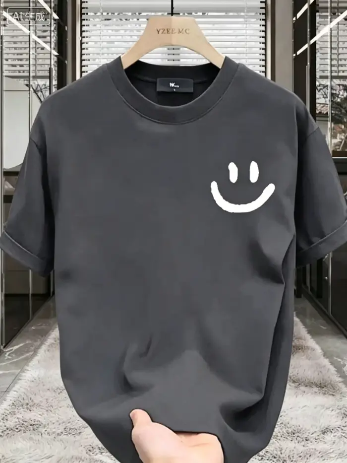 T-shirt imprimé pour homme - 100% coton