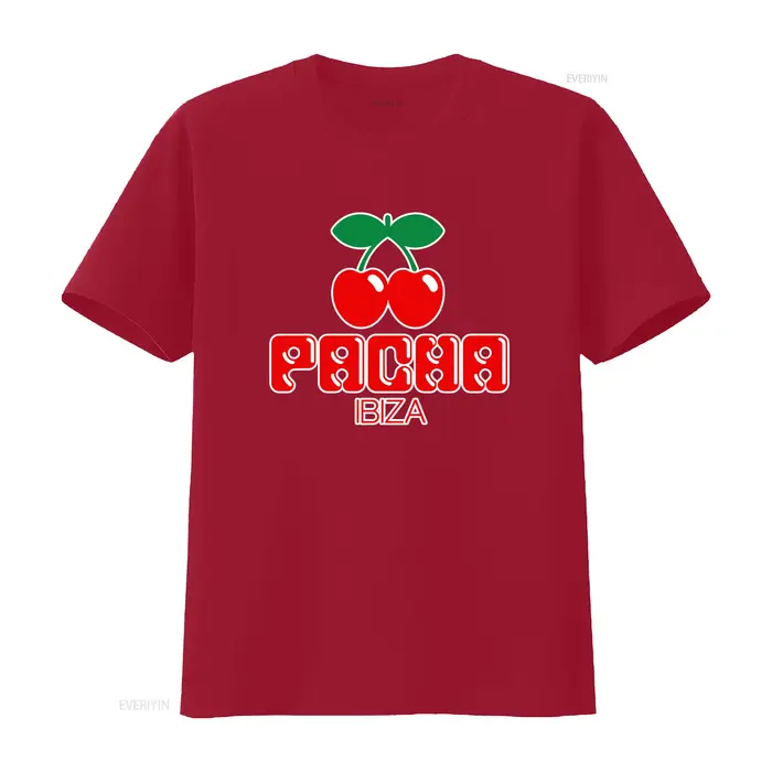 T-shirt Pacha Ibiza Logo Cherry Print pour hommes et femmes