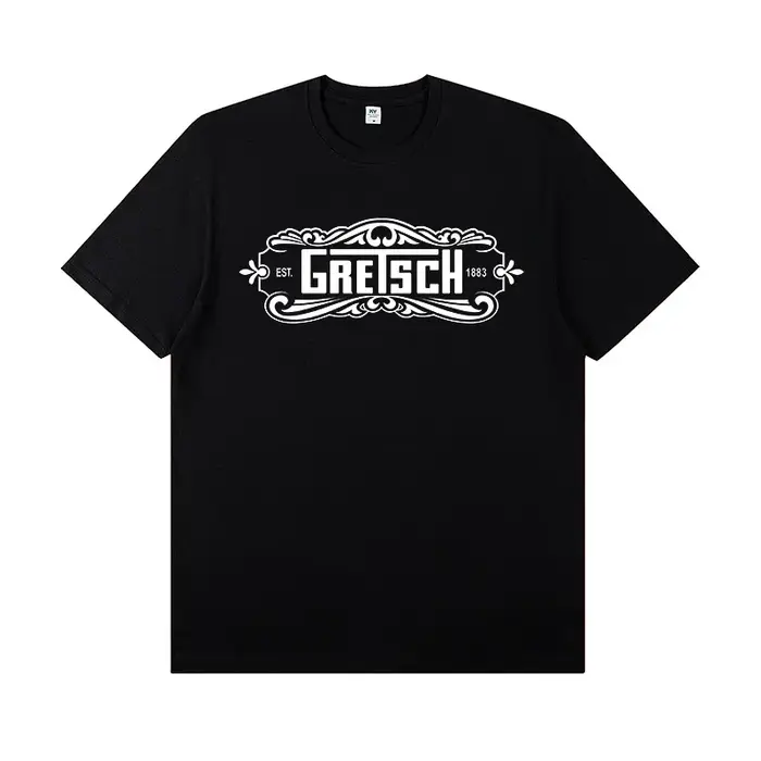 Gretsch guitare électrique Instrument périphérique T-shirt à manches courtes groupe de Rock plomb chanteur pratique