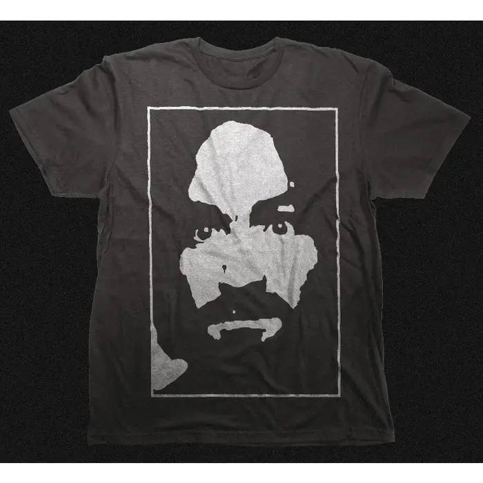 T-shirt rétro Charlie Not Surfing - Charles Manson - T-shirt unisexe à imprimé large, nouvelle colle