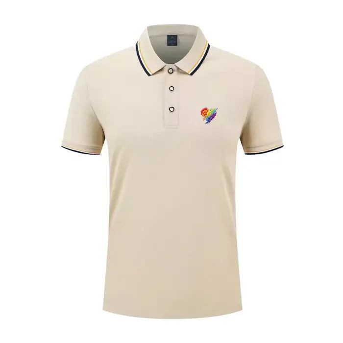 Nouveau Polo Homme 2026 Couleur Unie Manches Courtes Boutonné Col Revers Léger Streetwear Sport Déco