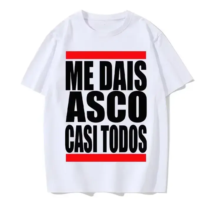 Moi Dais Asco Gasi Todos motif imprimé t-shirt hommes femmes été neutre décontracté vêtements amples