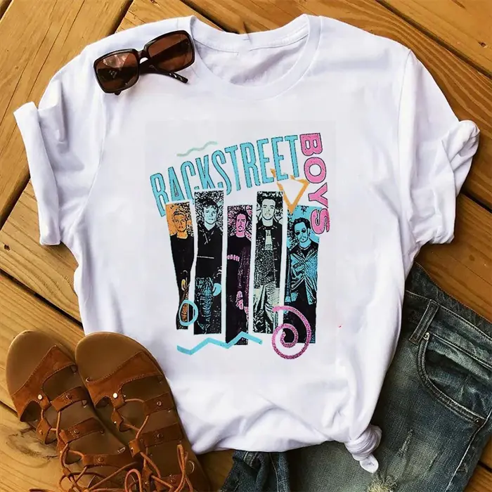 Mode d'été Backstreet Boys World t-shirts femmes unisexe
