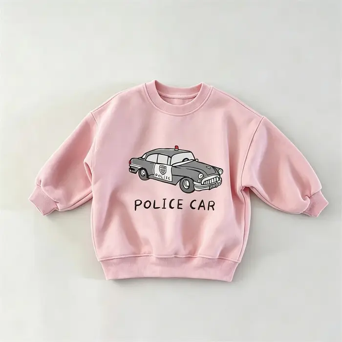 Sweat-shirts rose, bleu et beige pour garçons et filles
