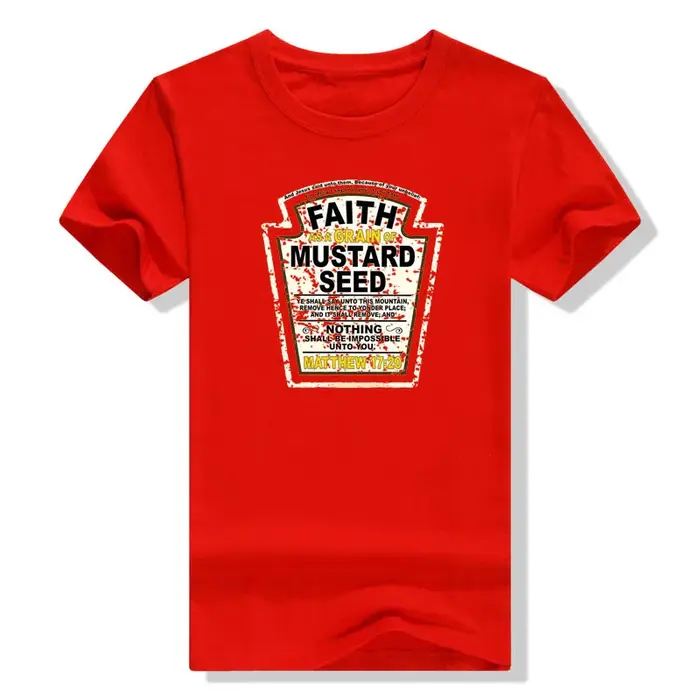Faith As A Mars of Mustard-T-shirt parodie chrétienne pour hommes et femmes