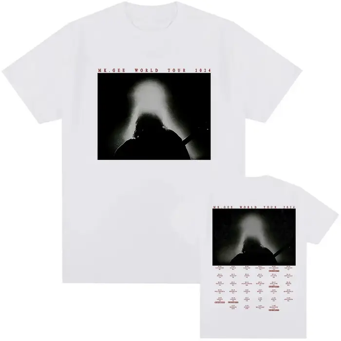 Mk. duextrêmes World Tour 2024 T-shirt, Album Prononcé McGee Graphic Tee-shirt Coton Été Haute Quali