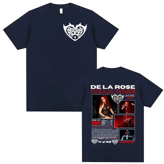 Chanteur De La Rose nouvel Album Tour graphique T-shirts hommes femmes haute rue Hip Hop Punk t-shirt décontracté 100%