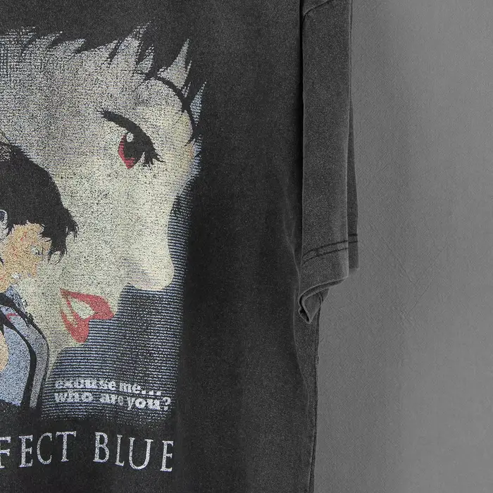 T-Shirt bleu parfait Anime japonais Satoshi Kon paprika millénaire actrice Tokyo parrainers hommes femmes chemise à manches courtes