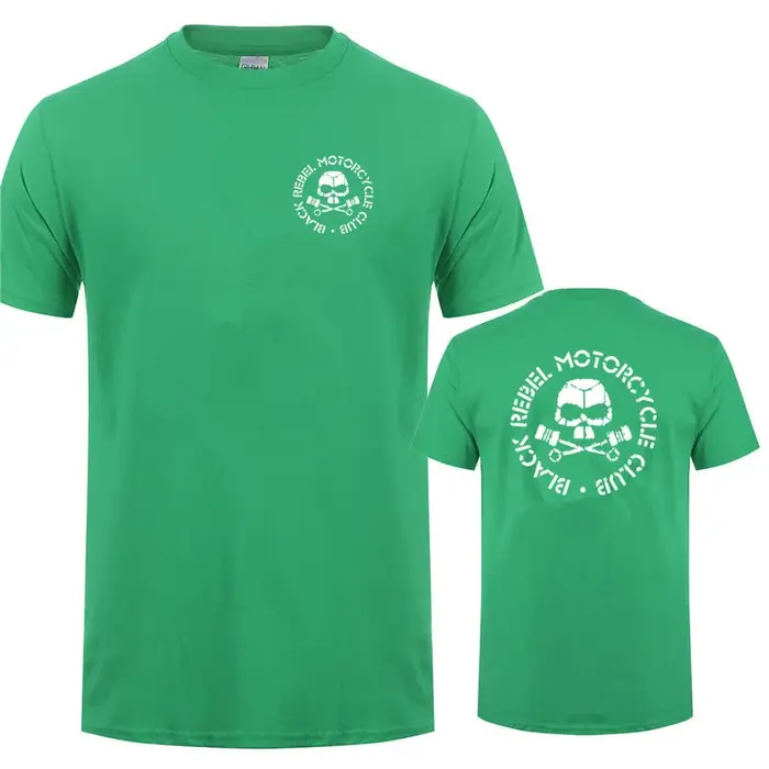 Black Rebel Motorcycle Club T Shirt pour hommes d'été Cool Cotton Short Sleeve MC Black Rebel Économ