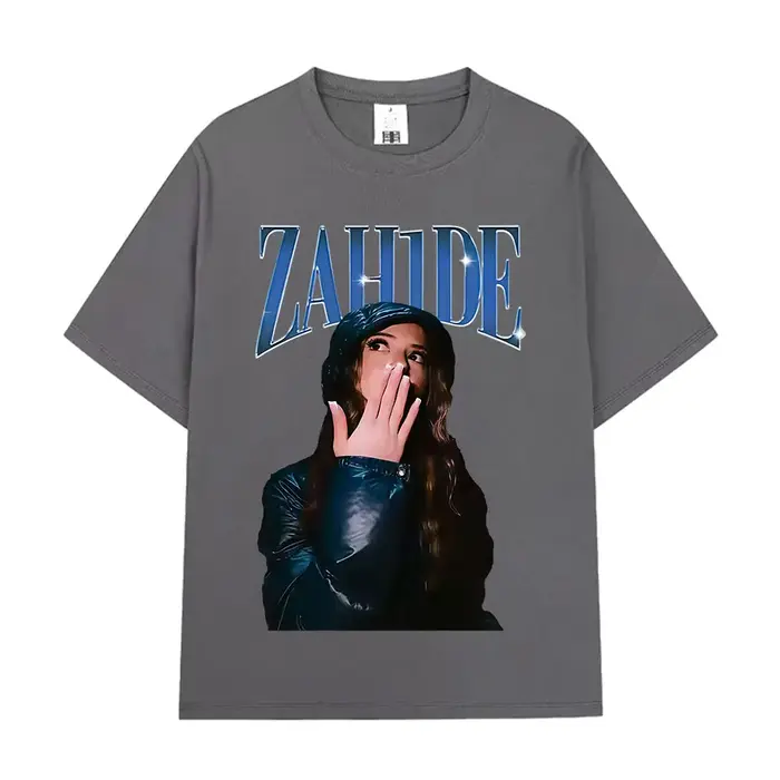 Zahide Merch T-shirt graphique hommes femmes vêtements mode haute qualité T-shirts coton surdimensionné à manches