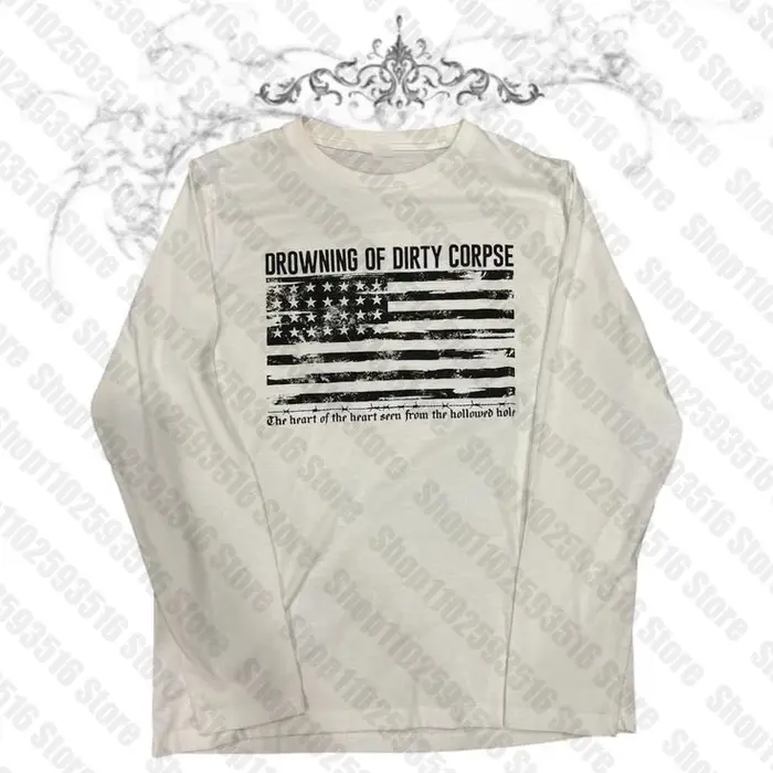 Bébé t-shirts Y2k Kitty femmes recadrée Grunge vêtements Y2k hauts à manches longues Harajuku vêteme