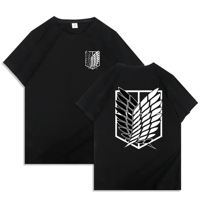 T-shirt Anime japonais hommes attaque sur Titan