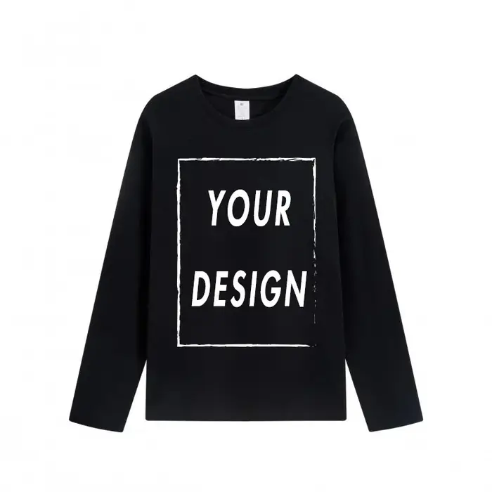 Les hommes et les femmes peuvent ajouter une copie d'image gratuite aux T-shirts en coton à manches 