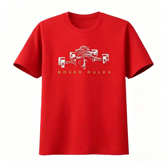 T-shirt imprimé Boxer Rules Engine pour les passionnés de voitures Pistons GT86 GS 1200 1300 S disponible pour hommes et femmes – Nouvelle collection été 2026